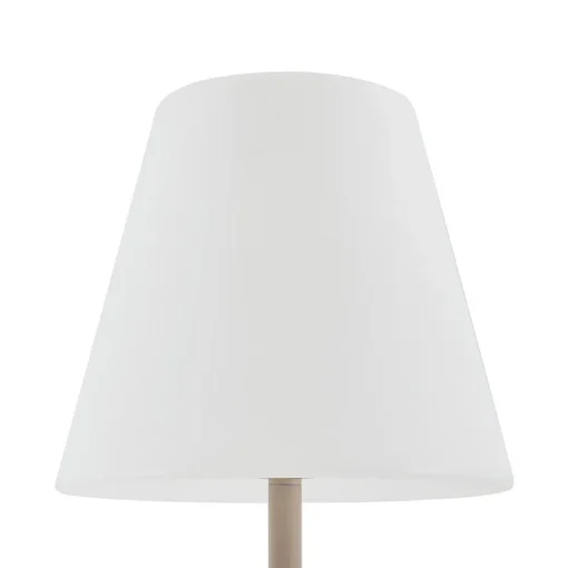 Lucande terrasselampe Jaimy, beige, metall, 150 cm, E27 Discount