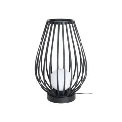 Lucande terrasselampe Marrin, svart, metall, Ø 46cm Outlet