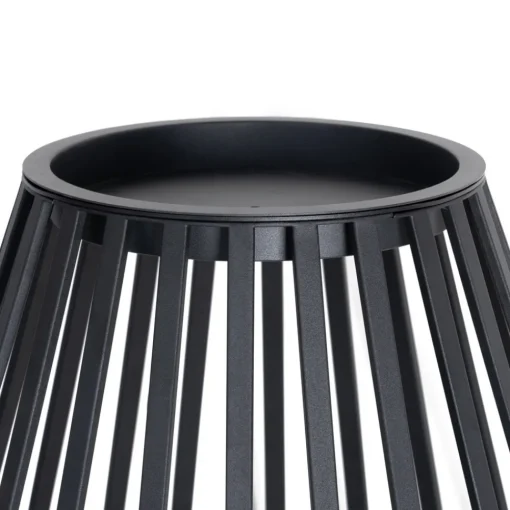 Lucande terrasselampe Marrin, svart, metall, Ø 46cm Outlet