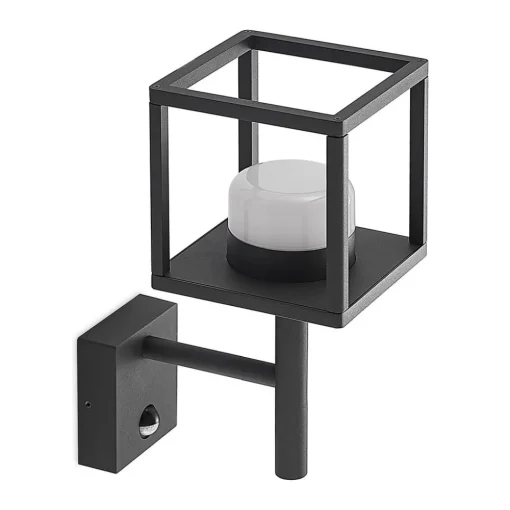 Lucande Timio utendørs vegglampe, uplight, sensor, GX53, IP44| Utebelysning Med Sensor|Utebelysning Med Sensor