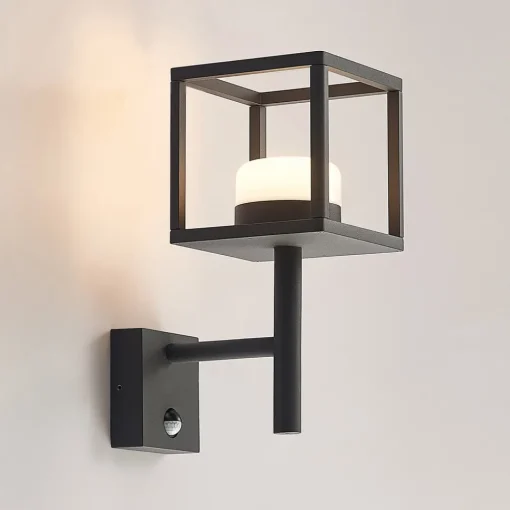 Lucande Timio utendørs vegglampe, uplight, sensor, GX53, IP44| Utebelysning Med Sensor|Utebelysning Med Sensor