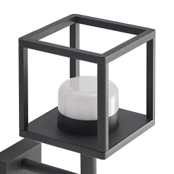 Lucande Timio utendørs vegglampe, uplight, sensor, GX53, IP44| Utebelysning Med Sensor|Utebelysning Med Sensor