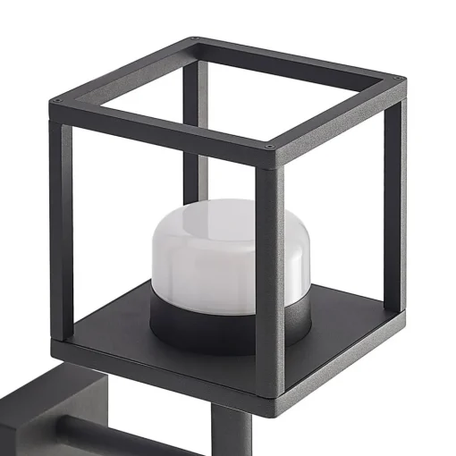 Lucande Timio utendørs vegglampe, uplight, sensor, GX53, IP44| Utebelysning Med Sensor|Utebelysning Med Sensor