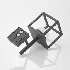 Lucande Timio utendørs vegglampe, uplight, sensor, GX53, IP44| Utebelysning Med Sensor|Utebelysning Med Sensor