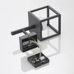 Lucande Timio utendørs vegglampe, uplight, sensor, GX53, IP44| Utebelysning Med Sensor|Utebelysning Med Sensor