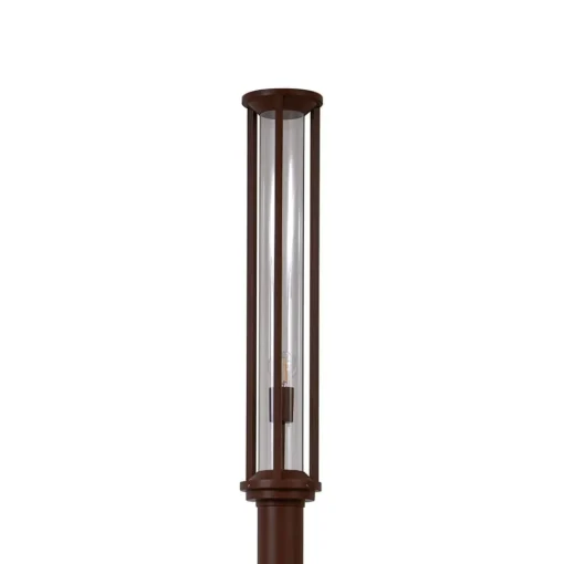 Lucande utelampe Alivaro, rustfarget, 220 cm, E27, IP65| Lyktestolper