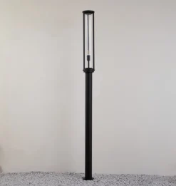 Lucande utelampe Alivaro, svart, 220 cm, E27, IP65 Discount