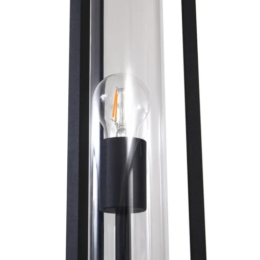 Lucande utelampe Alivaro, svart, 220 cm, E27, IP65 Discount