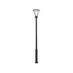 Lucande utelampe Elario, 222 cm, svart, aluminium Online