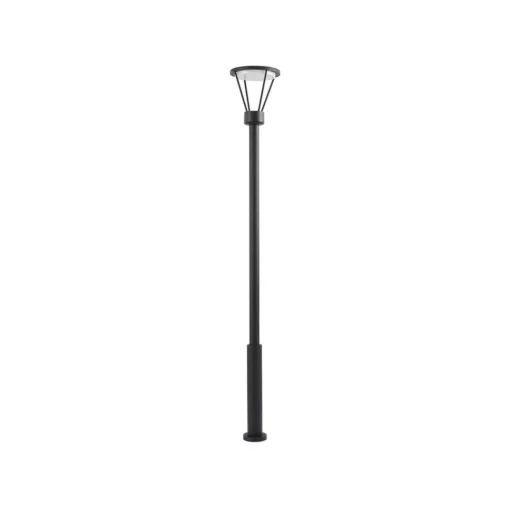 Lucande utelampe Elario, 222 cm, svart, aluminium Online