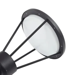 Lucande utelampe Elario, 222 cm, svart, aluminium Online
