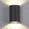 Lucande utendørs LED-vegglampe Jale, 16 cm, antrasitt, aluminium| Kommersiell Utebelysning|Led-Utendørs
