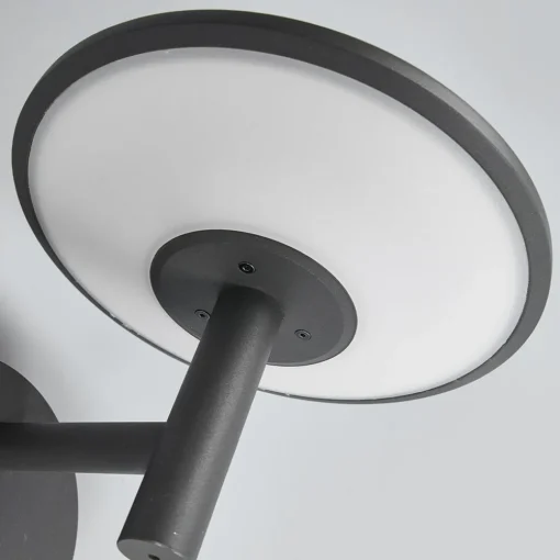 Lucande utendørs LED-vegglampe Fenia, antrasitt, aluminium, IP65| Kommersiell Utebelysning|Led-Utendørs