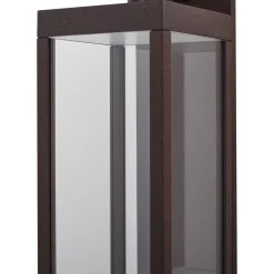 Lucande utendørs LED-vegglampe Ferdinand, rust, metall, IP54| Kommersiell Utebelysning