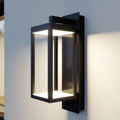Lucande utendørs LED-vegglampe Ferdinand, antrasitt Høyttaler Discount