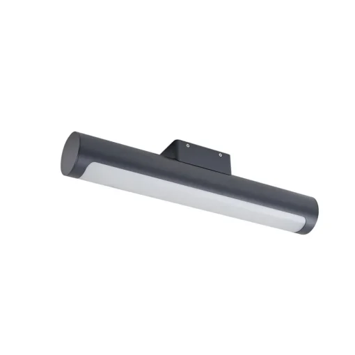 Lucande utendørs LED-vegglampe Tuberia, antrasitt, metall, Ø 7cm| Led-Utendørs|Terrassebelysning