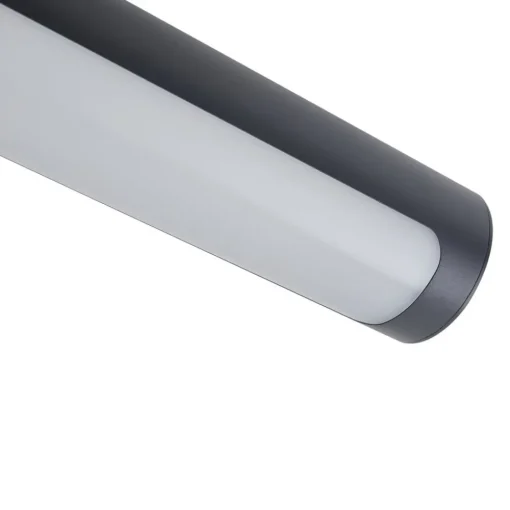 Lucande utendørs LED-vegglampe Tuberia, antrasitt, metall, Ø 7cm| Led-Utendørs|Terrassebelysning