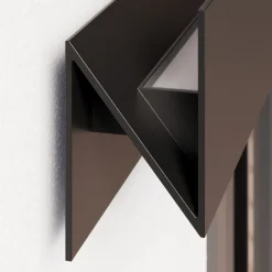 Lucande utendørs LED-vegglampe Meja, svart, metall, IP54 Clearance