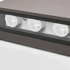 Lucande utendørs LED-vegglampe Trixy, antrasitt, metall, IP54 Best
