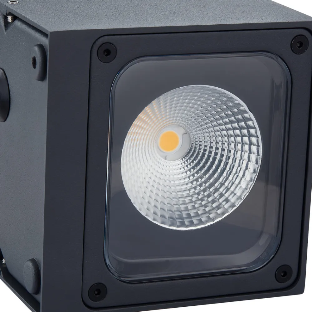 Lucande utendørs LED-vegglampe Merjem, 12 cm, opp/ned, IP54 Clearance