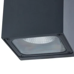 Lucande utendørs LED-vegglampe Merjem, 12 cm, opp/ned, IP54 Clearance