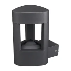 Lucande utendørs LED-vegglampe Pirron, trekantet, metall, IP54 Discount