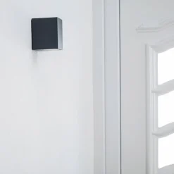 Lucande utendørs LED-vegglampe Tavi, antrasitt, 9,5 cm, IP54| Led-Utendørs