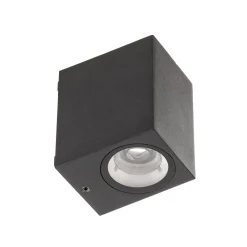 Lucande utendørs LED-vegglampe Tavi, antrasitt, 9,5 cm, IP54| Led-Utendørs