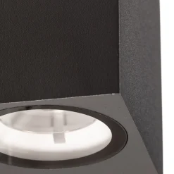 Lucande utendørs LED-vegglampe Tavi, antrasitt, 9,5 cm, IP54| Led-Utendørs