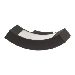 Lucande utendørs LED-vegglampe Lennik, 26 cm, antrasitt, metall New