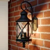 Lucande utendørs vegglampe Marcellino, rust, metall, glass| Terrassebelysning|Vegglamper Utendørs