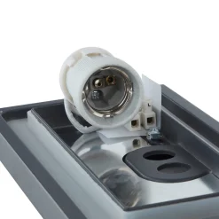 Lucande utendørs vegglampe Aurelien, grå, metall, 12,5 cm, IP54 Hot