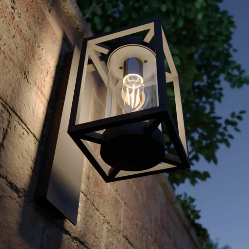 Lucande utendørs vegglampe Ferda, sett med 3 stk, antrasitt, IP44 New
