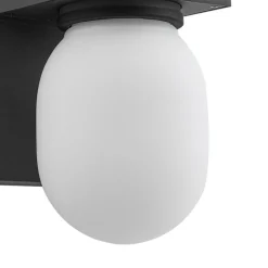 Lucande utendørs vegglampe Ovaali, glass, mørkegrå, IP65 Discount