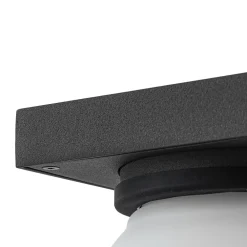 Lucande utendørs vegglampe Ovaali, glass, mørkegrå, IP65 Discount