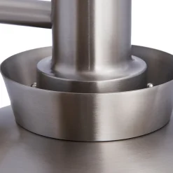 Lucande utendørs vegglampe Thais, stål, Ø 25 cm Best