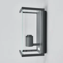 Lucande utendørs vegglampe Annalea, 29 cm, 1 lyskilde, IP54, sensor| Vegglamper Med Sensor|Utebelysning Med Sensor