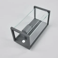 Lucande utendørs vegglampe Annalea, 29 cm, 1 lyskilde, IP54, sensor| Vegglamper Med Sensor|Utebelysning Med Sensor