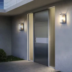 Lucande utendørs vegglampe Annalea, 29 cm, 1 lyskilde, IP54, sensor| Vegglamper Med Sensor|Utebelysning Med Sensor