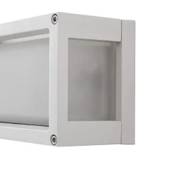 Lucande utendørs vegglampe Aurelien, hvit, glass, 12,5 cm, IP54 New