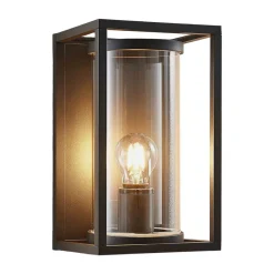 Lucande utendørs vegglampe Brienne, 30 cm, antrasitt, metall Outlet