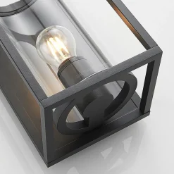 Lucande utendørs vegglampe Brienne, 30 cm, antrasitt, metall Outlet