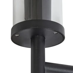 Lucande utendørs vegglampe Zanta, høyde 39 cm, IP54, svart| Terrassebelysning