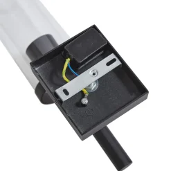 Lucande utendørs vegglampe Zanta, høyde 39 cm, IP54, svart| Terrassebelysning