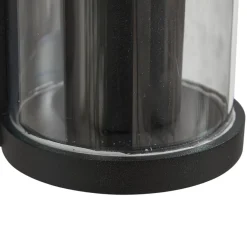 Lucande utendørs vegglampe Zanta, høyde 19,7 cm, IP65, svart| Terrassebelysning|Vegglamper Utendørs