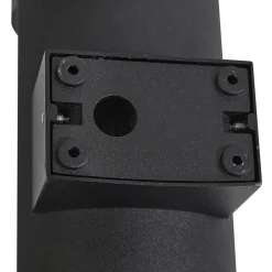 Lucande utendørs vegglampe Zanta, høyde 19,7 cm, IP65, svart| Terrassebelysning|Vegglamper Utendørs