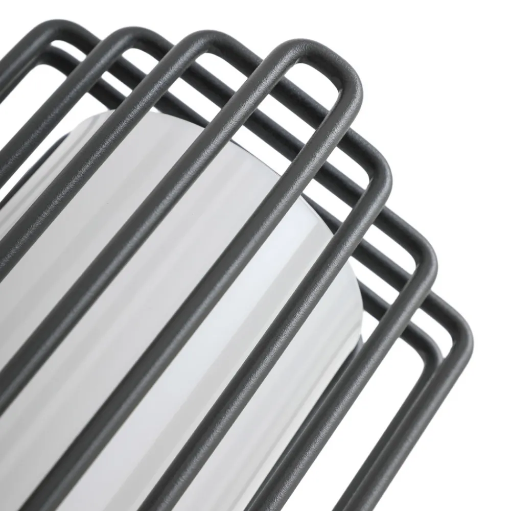 Lucande utendørs vegglampe Chandan, 41,9 cm, antrasitt, aluminium Sale