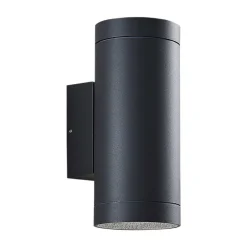 Lucande utendørs vegglampe Thomke, 2 lyskilder, antrasitt, aluminium New