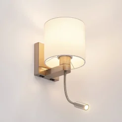 Lucande vegglampe Brinja, 45 cm, svingbar, leselampe, E27| Design- Og Hotellbelysning