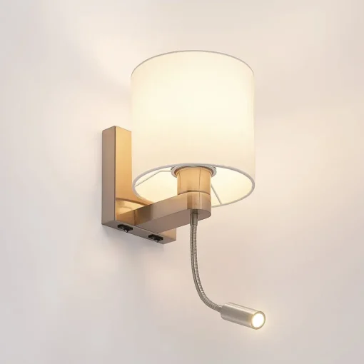 Lucande vegglampe Brinja, 45 cm, svingbar, leselampe, E27| Design- Og Hotellbelysning
